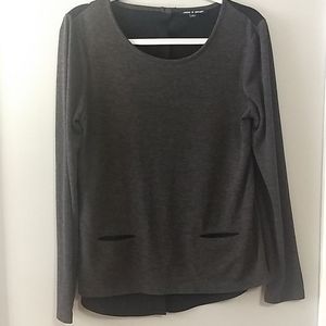 Cable and Gauge Long-sleeve Knit Top